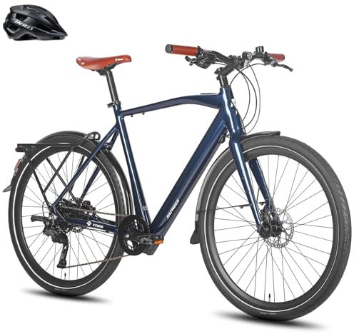 Fafrees F700 E Bike 28 Zoll, Elektrofahrrad 250W 25km/h, Ebike Herren 10Ah Akku, City E-Bike Damen Drehmomentsensoren, Pedelec Hydraulische Scheibenbremsen, Reichweite 100km (M, Blau)