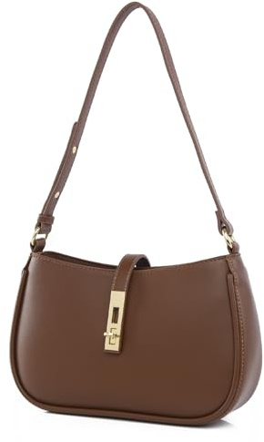Travistar Shoulder Bag Small Handbag PU Leather Handbags for Women Hobo Bag Y2k Bag Underarm Purse Ladies Evening Clutch with Zipper Women's Hand Bags