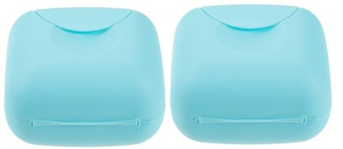 Yardenfun 2 St Bärbar Liten Förvaringsbox för Menskoppar Lättviktig Damlåda för Hygienisk och Dammskyddad Förvaring för Användning och Resor Blå