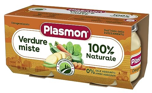 Plasmon Omogeneizzato Verdure Miste 2x80g (12 Confezioni)