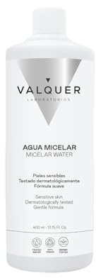 Valquer Origins Agua Micelar para Pieles Sensibles | Desmaquillante Facial Sin Alérgenos | Limpieza de Rostro, Ojos y Cuello | Fórmula Vegana | 400 ml