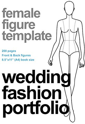 Wedding Fashion Portfolio: Female Figure Template for Illustration & Sketches