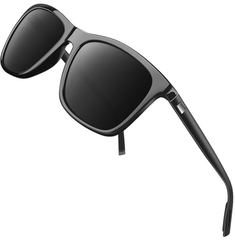 GQUEEN Gafas de Sol Polarizadas Al-Mg Metal para Hombre Mujer Protección UV400 para Conducir Pesca GQ33