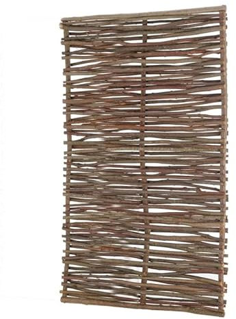 Easy Clôture Panneau bois en noisetier tressé H 1m80 x L 1m20 - Palissade clôture de jardin décorative - Protection vis-à-vis Jardin Terrasse