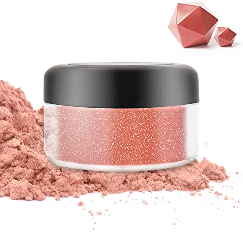 Edible Glitter - 10g Luster Dust Edible Food Grade Colouring Glitter for Cake Decorating, Baking, Drinks - Shimmer Dust Powder, Metallic Dusting Powder for Icing, Fondant, Candy, Cookie (Rose Gold)