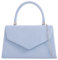 fi9 Damen-Handtasche im Retro-Stil, Veloursleder, für Hochzeit, Party, Abschlussball, Abendveranstaltung, Clutch, Handtasche (Hellblau)