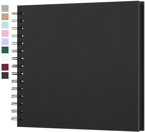 Yopih Album Fotografico Fatto a Mano Con Copertina Rigida Kraft da 20,5 x 20,5 cm, 40 Pagine - Ideale per Anniversari di Matrimonio, Ricordi di Famiglia e Progetti di Scrapbooking Creativi