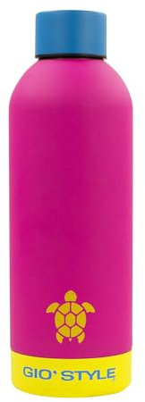 GioStyle Botella Fluo | 500 ml | Acero Inoxidable | Cierre hermético | Colores surtidos