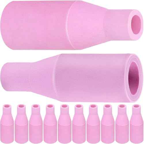 EATBALE MIG 15AK 14AK Ceramic Nozzles Kit for 15AK MB15 14AK MB14 MAG MIG Welding Torch Accessories Gas Ceramic Tip Nozzle Welder Gun Shield Cup Protective Cover Consumables (12 Pcs)