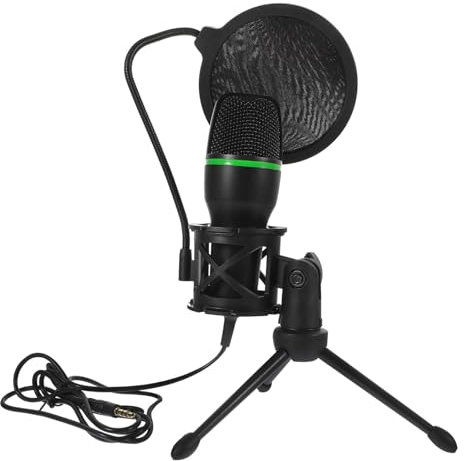 WESIEVYA Gaming Microphone Usb Microphone Tabletop Mic for Game Pop Filter for Laptop Streaming