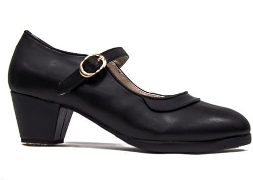 Zapatos de Baile Flamenco Doble Suela con tacón Cubano