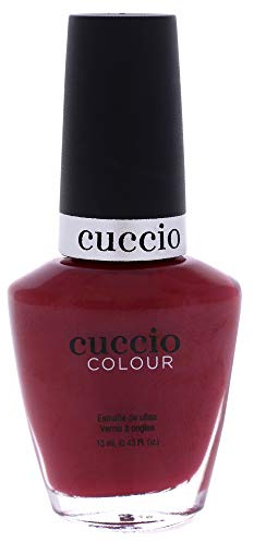 Cuccio Colour Colour Nail Polish - Triple Pigmented Formula - For Rich And True Coverage - Gives Ultra-Long-Lasting And High Shine Polish - For Incredible Durability - Red Eye To Shanghai - 0.43 Oz