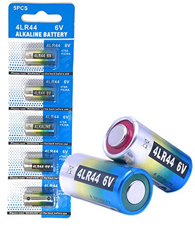 Cotchear 5Count 4LR44 / 476A / PX28A / A544 / K28A / L1325 Battery 6V Alkaline BatteriesHigh Capacity for Dog Collars