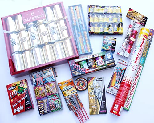 170505 Riesen Pyro Spar Set Jugendfeuerwerk F1 Silvester Party Knaller ganzjährig Geburtstag Feuerwerk