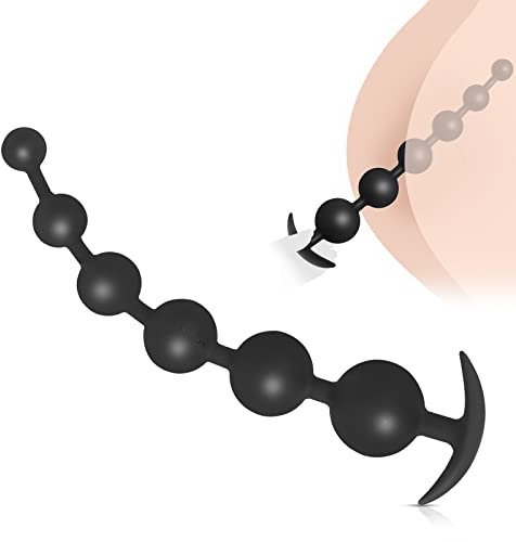 BDSMYEE Analkugeln Silikon,Analspielzeuge für Paare extrem sex,Analplug für Frauen,Analplug für Männer,Anal kugeln Anal Kette Analkette Anal Beads Anal Toy Analdehner Analspreizer (XL)