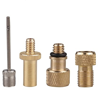 Yklhsocneg Fahrradventil-Adapter, Fahrradschlauch-Ventiladapter, Sv Av Fahrradpumpe, Zubehör, 4 Stück