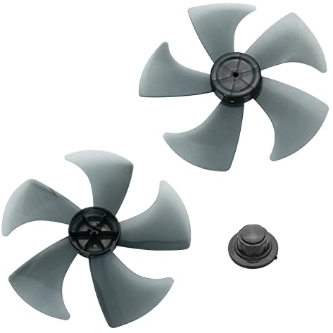 iEFiEL Universal Lüfterflügel Kunststoff Blätter Ventilator Rotorblätter Ersatzteile für Tischventilator Zubehör Schwarz B One Size