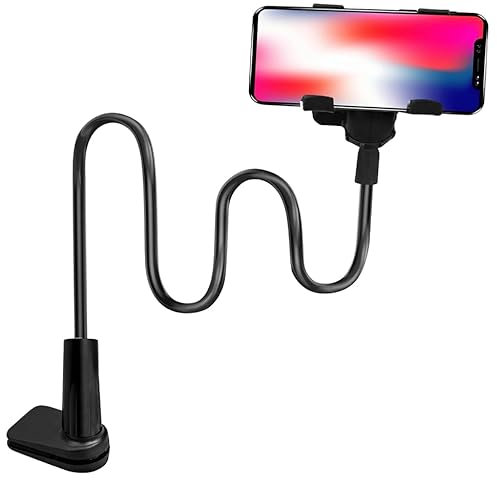 Vintree Porta Cellulare da Collo Supporto Cellulare Gadget Tecnologici Regolabile e Flessibile Supporto a Collo Oca da Scrivania per Cellulare/iPhone Series/Huawei/Google Pixel e Altri Attrezzatura