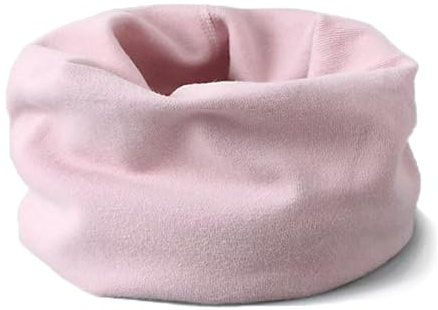 ENSTAB Baby Schal Baumwolle Loop Schal Kinder Baby Loop Hals Wärmer Schlauchschal Mädchen und Junge (A-Rosa)