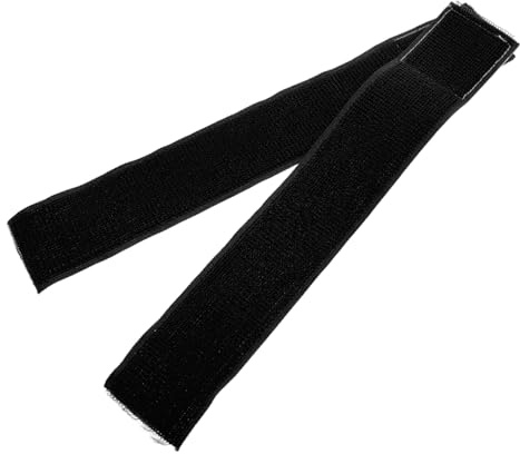 BESPORTBLE 2 Piezas Correa Autoadhesiva En El Tobillo. Bandas De Pie Bandas De Entrenamiento Físico Correas De Tobillo De Fitness Accesorio De Fitness Equipo De Yoga Black Poliéster