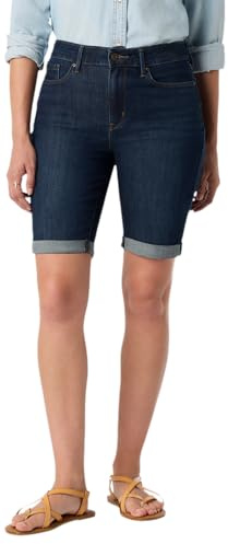 Levi Strauss Signature Gold Womens Mid Rise Bermuda Shorts, (New) Sienna Glow, 8
