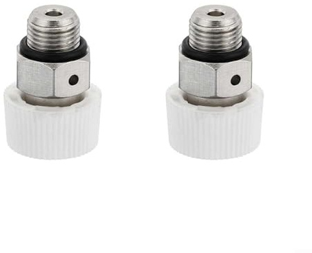 Set di 2 valvole di sfiato dell'aria per radiatore con filettatura maschio BSP in ottone nichelato spurgo manuale per una rimozione efficiente dell'aria nei sistemi di riscaldamento dei radiatori (1/8