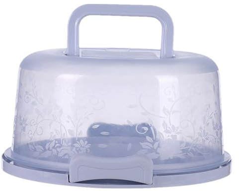 Genérico Recipiente Para Tartas - Contenedor De Pastel Transparente Con Tapa - Recipiente Para Conservar Y Transportar Tartas Para Exposición En Panaderías Fiestas Y Servicio