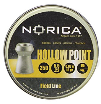 NORICA Hollow Point Hohlspitz-Diabolos im Kal. 5,5mm (.22) glatt - 250 Schuss