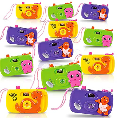 ArtCreativity Kids Camera Toy Set with Images in Viewfinder (12PCs) Pretend Play for Toddlers, Great for Birthday Party Favors for Kids 3-5, Goody Bags Birthday Gifts, Goody Bag Stuffers