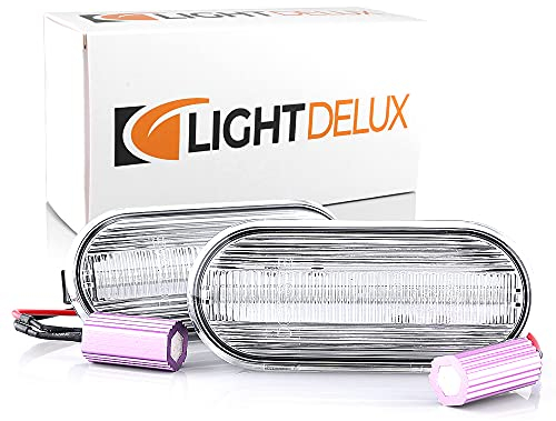 LIGHTDELUX Ersatz für 2 x LED Blinkleuchte Blinker Seitenblinker ohne Fehlermeldung mit Zulassung V-17060507