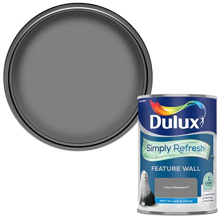 Dulux 5569240 Simply Refresh Feature Wall Matt Emulsion Paint, Urban Obsession, 1.25 L