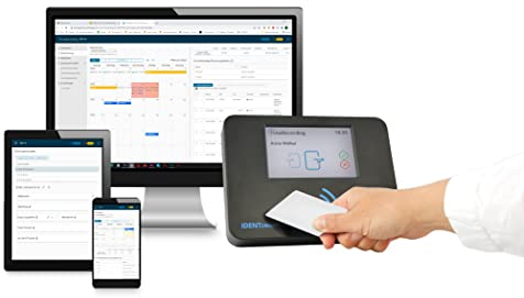 Komplettsystem zur effektiven Zeiterfassung mit Karten inkl. Webinterface, entwickelt in Deutschland mit Support aus Deutschland | IDENTsmart TimeRecording - ID800 Starterkit Basic