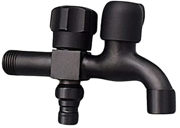 Operitacx Válvula de Cierre Doble y Entrada Pulg para Lavabo y Wc Válvulas de Ángulo Multifunción para Grifería de Cocina y Baño