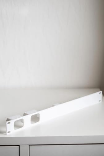 Rack Mount 1U für JetKVM – 19 Halterung für Remote KVM Switch – Netzwerk Zubehör – 3D-gedruckt (Grau, für 2X JetKVM Linke)