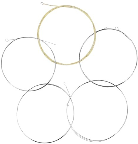 Cuerdas de banjo de 5 cuerdas con revestimiento inoxidable para principiantes, acero inoxidable y bobinado de bronce, a prueba de óxido, accesorios de práctica profesional para principiantes