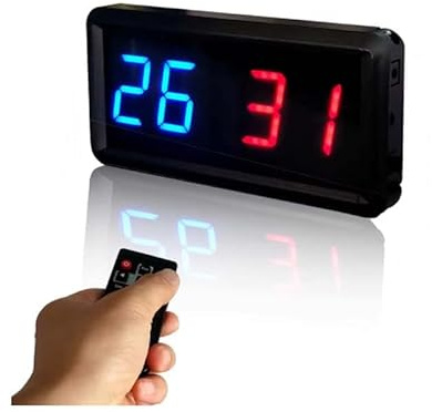Digital Scoreboard, Desktop Electronic Scoreboard with Remote Control, Used for Gaming sandbags/Basketball/Table Tennis/Baseball/Tennis/