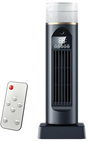 Ventilador Columna,Soplador De Verano Silencioso Sin Aspas 6 Velocidades Con Tanque De Agua,Ventilador Oscilante 110° Soplando De Aire Frío | Para Mesa Uso Interior Mujeres Hombres Casa B