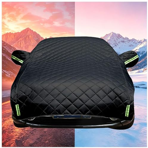 Telo Antigrandine Per Auto per Fiat 500L 2012-2022,Telo Copriauto Antigrandine, Mezza copertura ispessita Imbottita Anti-Neve,Antivento per quattro stagioni vrfdvr