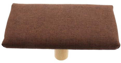 BESPORTBLE Wooden Ergonomic Kneeling Bench with Comfortable Sitting Posture and Cotton Cloth Cushion, Portable Prayer Stool for Meditation and Office Use, Natural Elegance and Unique Design