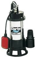 Clarke HSEC650A 2 665W Industrial Submersible Dirty Water Cutter Pump with Float Switch, 290L/min Max Flow, 9.5m Head, Sewage & Debris Handling (230V)