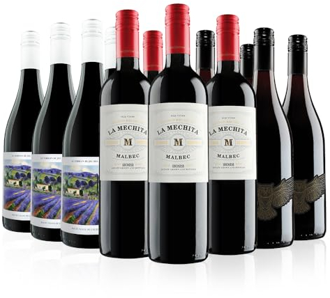 Virgin Wines - Premium Malbec Red Wine Selection - 12 Bottles (75cl) - Chile, Argentina & France