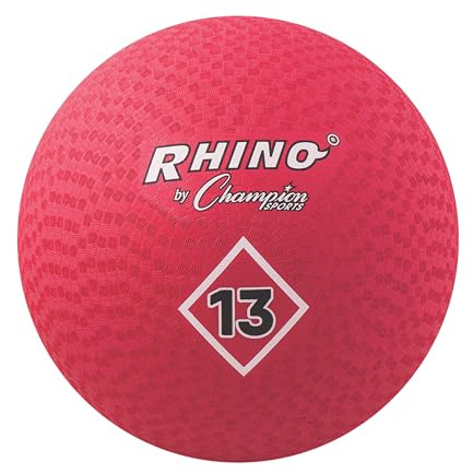 Champion Sports Playground Ball (Red, 13-Inch)