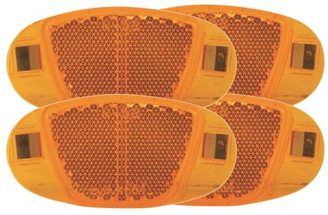 cyclingcolors 4X speichenreflektoren Fahrrad orange mit Sicherheitsclips Reflektoren Set MTB rennrad