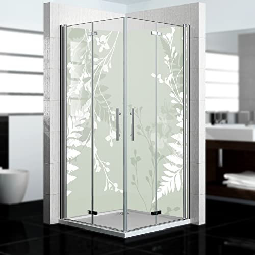 dedeco Pannello posteriore doccia angolare impermeabile, motivo: arte V6, 2 x 90 x 200 cm, come pannello posteriore per il bagno per la sostituzione delle piastrelle, come parete decorativa,