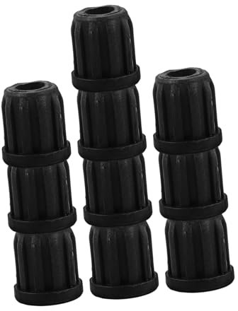 DIKACA 20 Stück Lenkrollen Gummihülse Möbeleinsatz Stecknuss Lenkhülsen Einsätze Möbel Stecknuss Ersatz Rollen Stecknuss Montage Für Stuhlbein Stiel Einsätze Stecknuss Rad