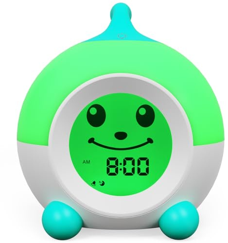 iHoo Ok to Wake Kids Alarm Clock, Toddler Sleep Training Clock with Touch Night Light, Nap Timer Gift for 2-9 Years Girls Boys