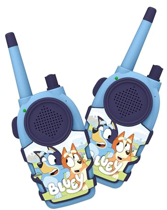 Conjunto DE WALKIE TALKIES BLUEY INTERCOMUNICADORES A Pilas (NO Incluidas) Color Azul PÁLIDO