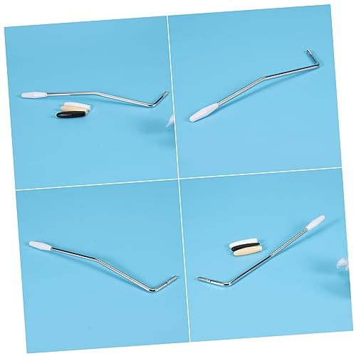 TOYANDONA Barra del Tremolo per Chitarra Elettrica con Filettatura da 5mm in Metallo Argento, Include 3 Cappucci per Migliori Effetti Tremolo e Cambi Tono