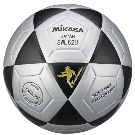 Mikasa SWL62 Futsal Soccer Ball, Low Bounce 62cm Silver