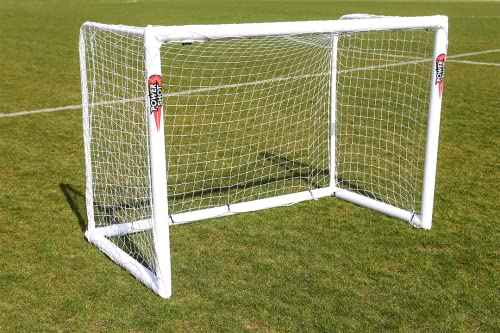 POWERSHOT Fußballtor PRO 1,8 x 1,2m aus uPVC WETTERFEST, Inkl. Klicksystem und Zubehör, VERLETZUNGSSICHER (1,8 x 1,2m)